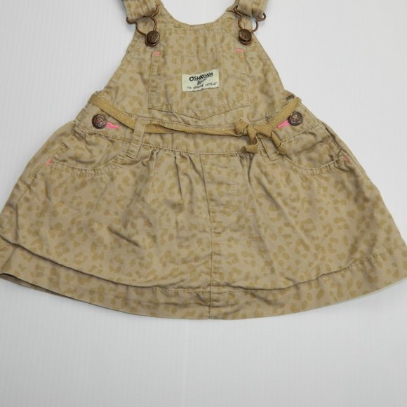 Girls 9 Months Cheetah Print Overall Dress - Picture 3 of 9